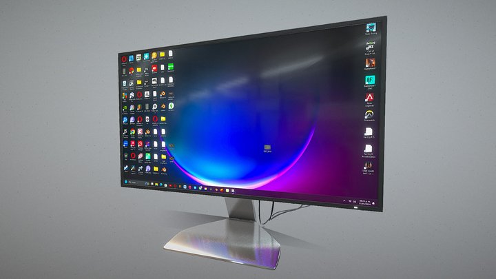 PC MONITOR HP 27 INCH 3D Model