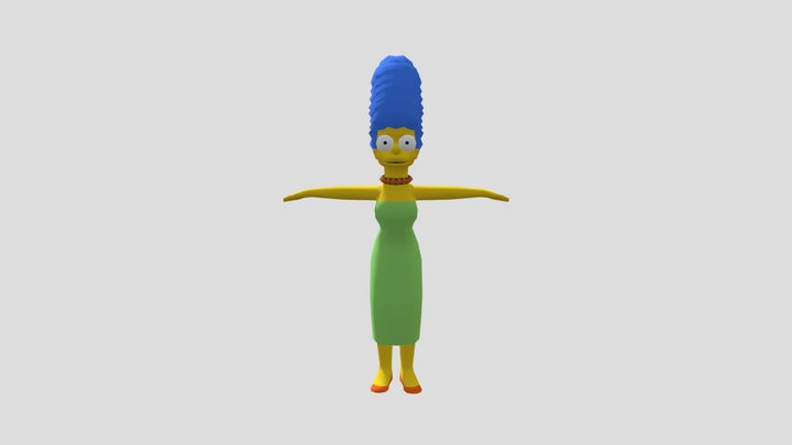 The Simpsons Hit & Run Marge 3D Model