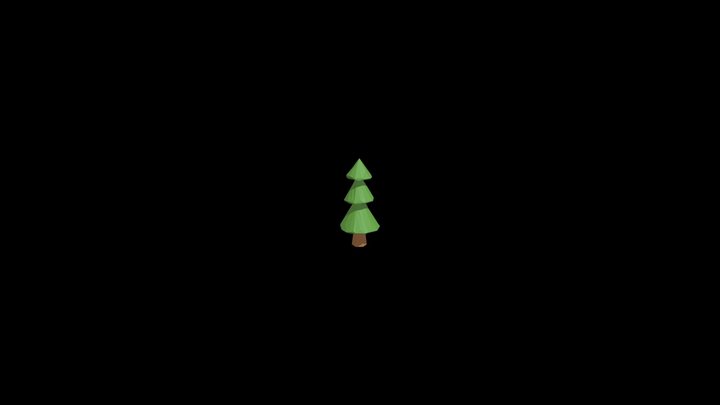 3D Low Poly Tree 3D Model