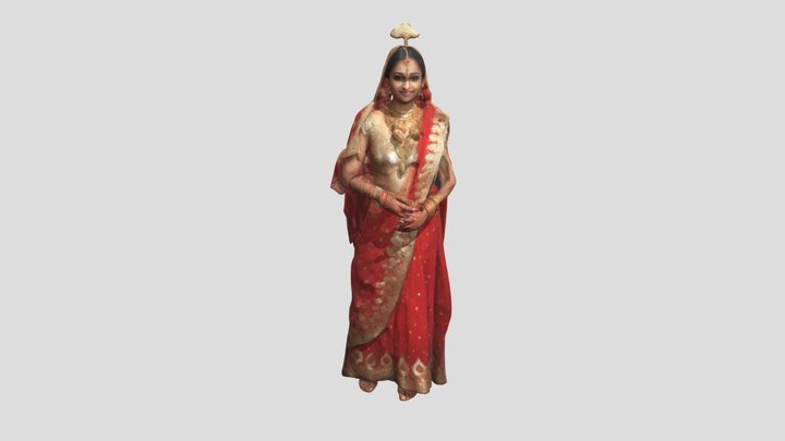 A_traditional_ Gujarat_bride 3D Model