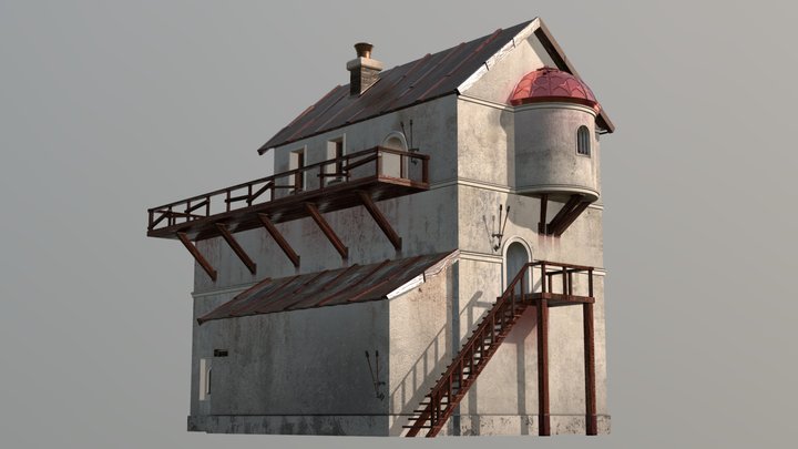 Medieval Fantasy House 10 3D Model
