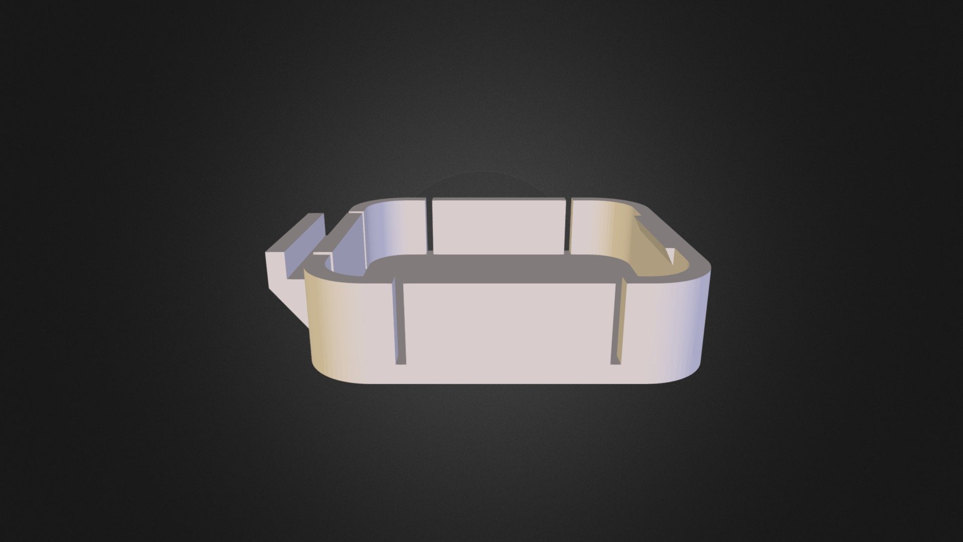 Gopro Hero 3+ Black lens cap with flexible clips 3D model by