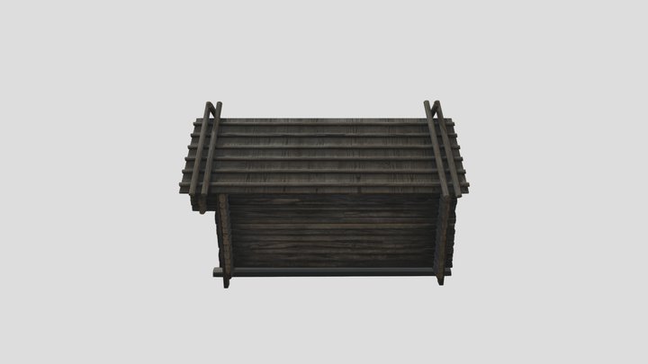 Wooden Cabin 3D Model