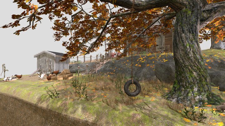 DAE Diorama retake – Small farm 3D Model