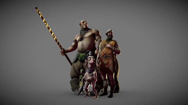 Allys in my game - Timemelters 3D Model
