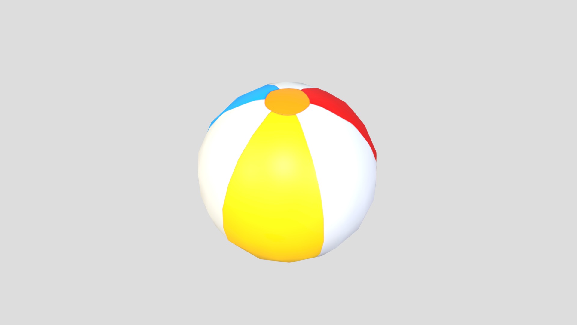 3D model Beach Ball - This is a 3D model of the Beach Ball. The 3D model is about logo.