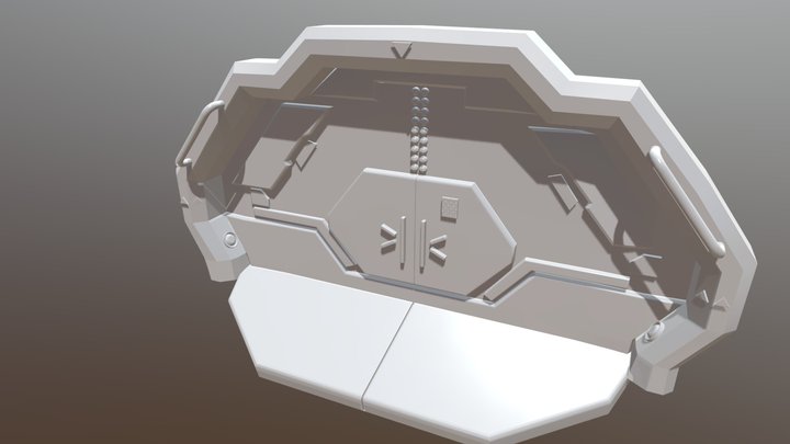 Space Door3 3D Model