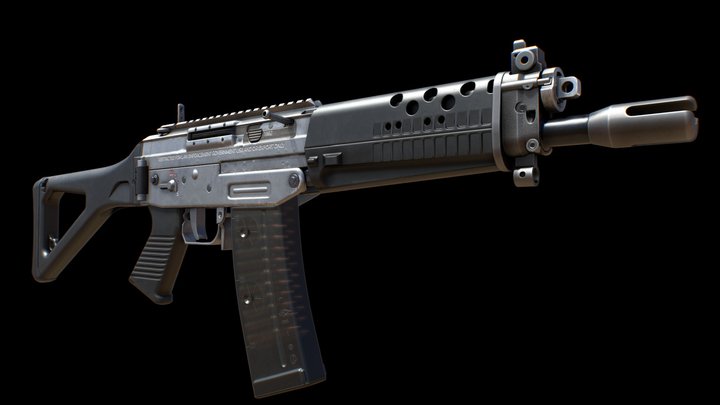 SIG SG 552 3D Model