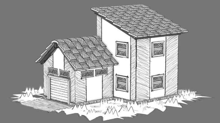 House Sketch 3D Model