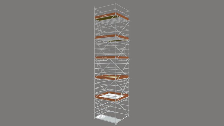 TORRE 2_57 X 2_57 X 10 + RING 3D Model
