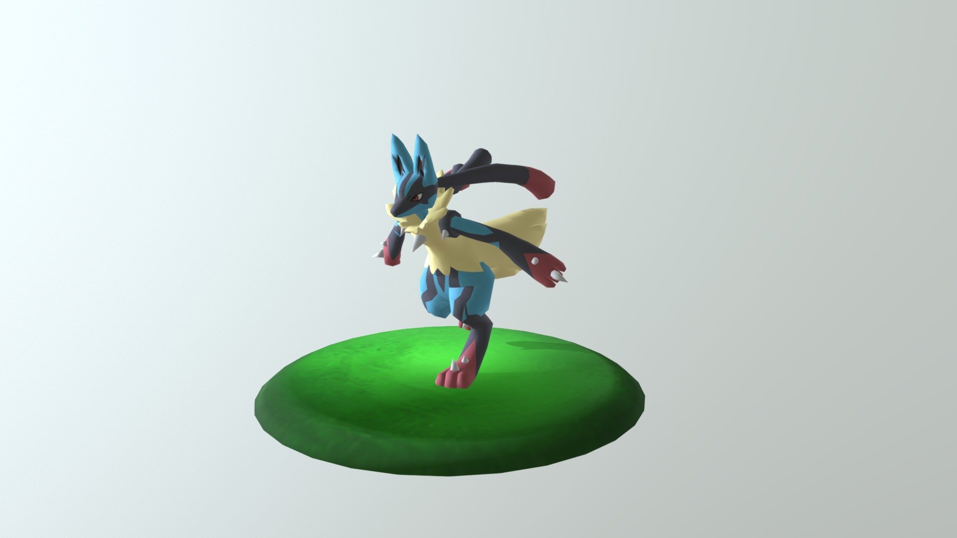 Mega Lucario Shiny - 3D model by Rashky (@rashky) [a0ee830]