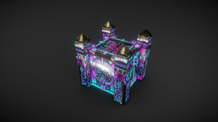 Asset Inca Weapon Box 3D Model