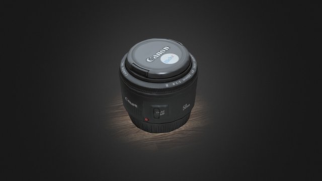 Canon 50mm f/1.8 Lens #3DST50 – Modello 3D gratuito STL