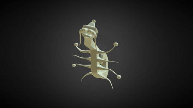 Smooth Juggling Shrimp 3D Model