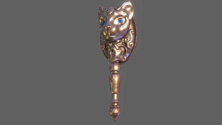 Hand Mirror Prop 3D Model