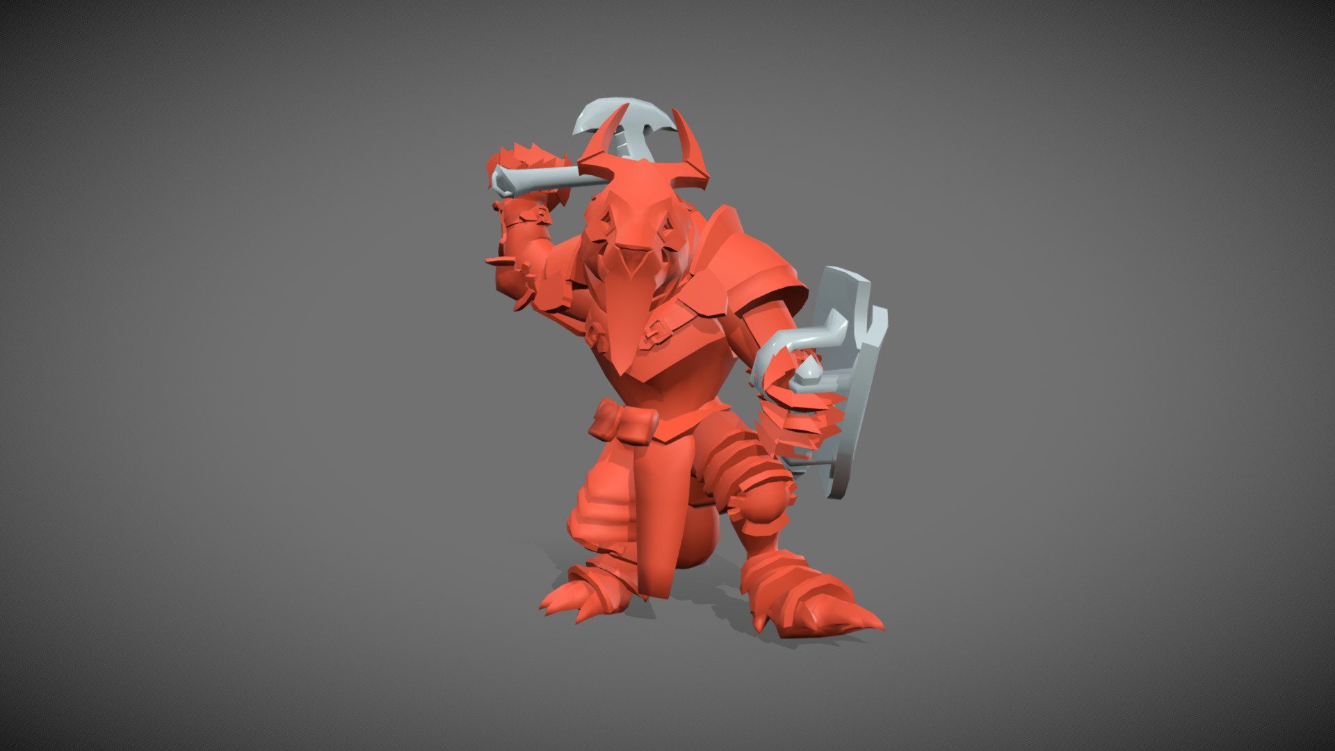 Line Strike character - Roar - 3D model by VIAdvena (@hard3d) [46293d0 ...