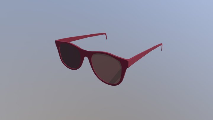 Simple Glasses 3D Model