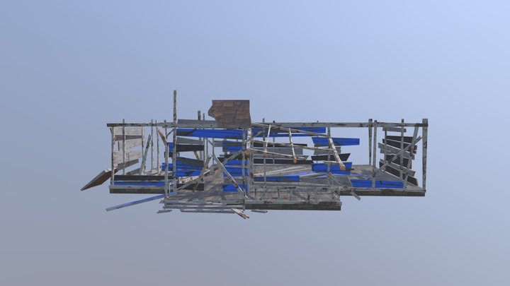 Broken House 3D Model