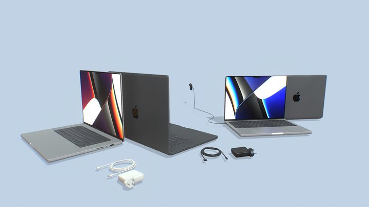 MacBook Pro 2022 3D Model