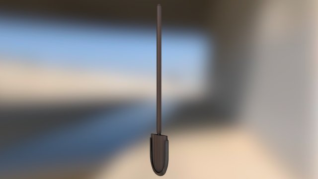 Medieval Shovel Final 3D Model