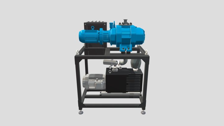 Система откачки ERP150-90 - 8088 3D Model