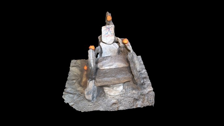 Throne of the Five Mapping Areas 3D Model