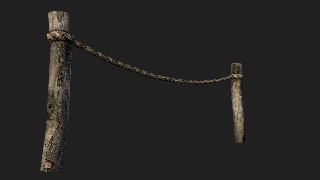 Rope Fence Download Free 3D model by Anthony V. (pantherone