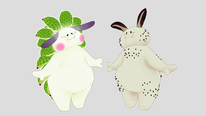 Sea slug friends 3D Model