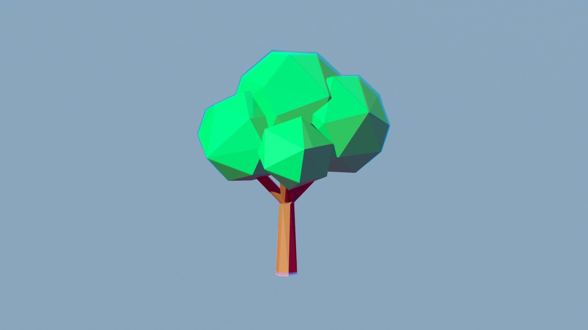 Arbol Low Poly (Mi Primer Blender)