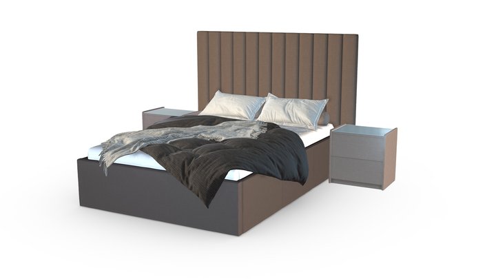 Bed Kalifornia 1400 M 3D Model