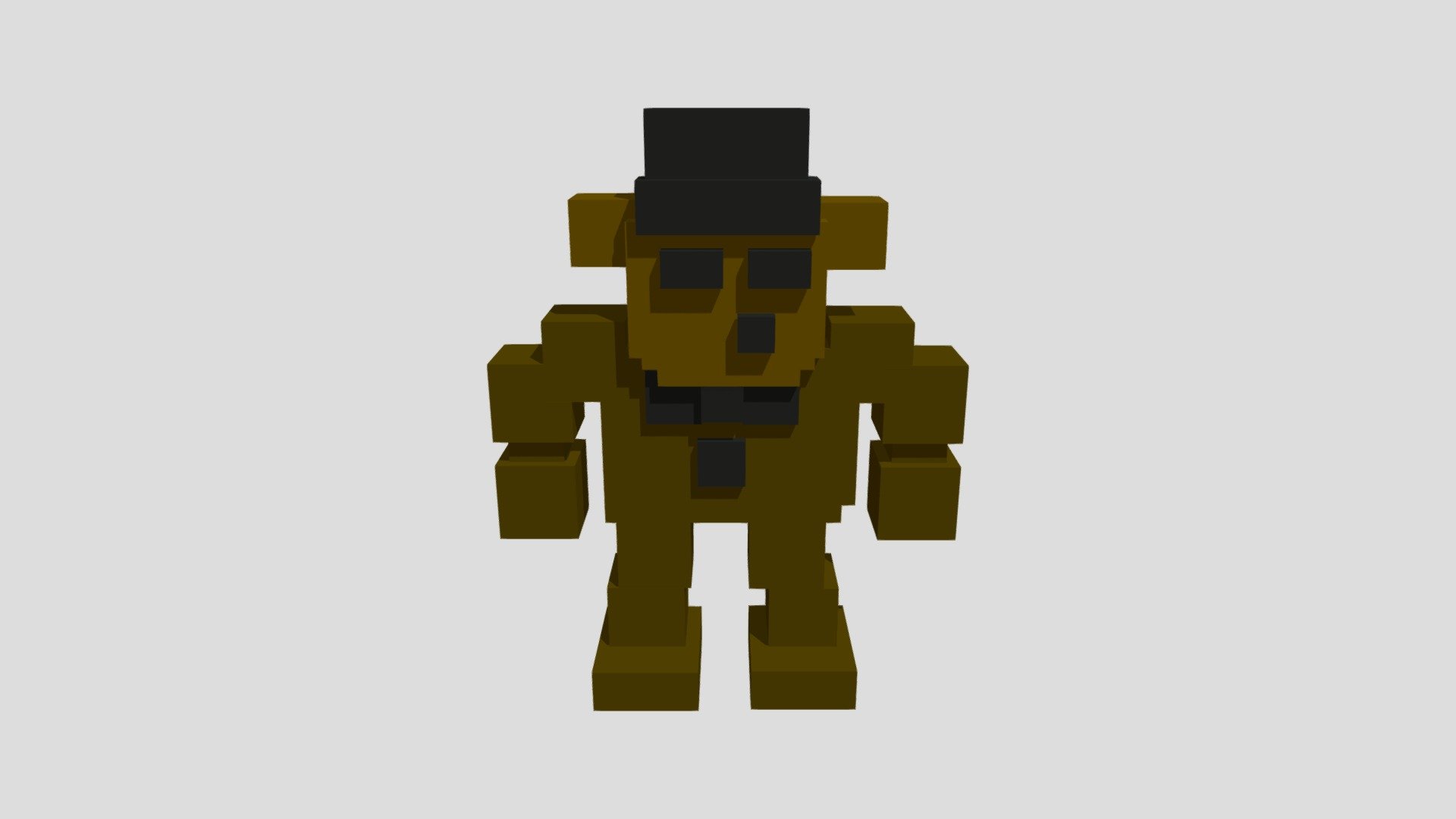 8 bit freddy 3D model by lj476424 lj476424 463162e