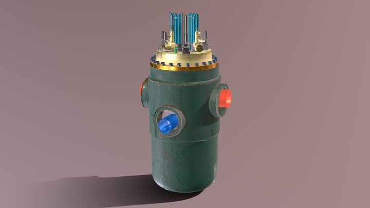 Nuclear Power Plant 3D Model