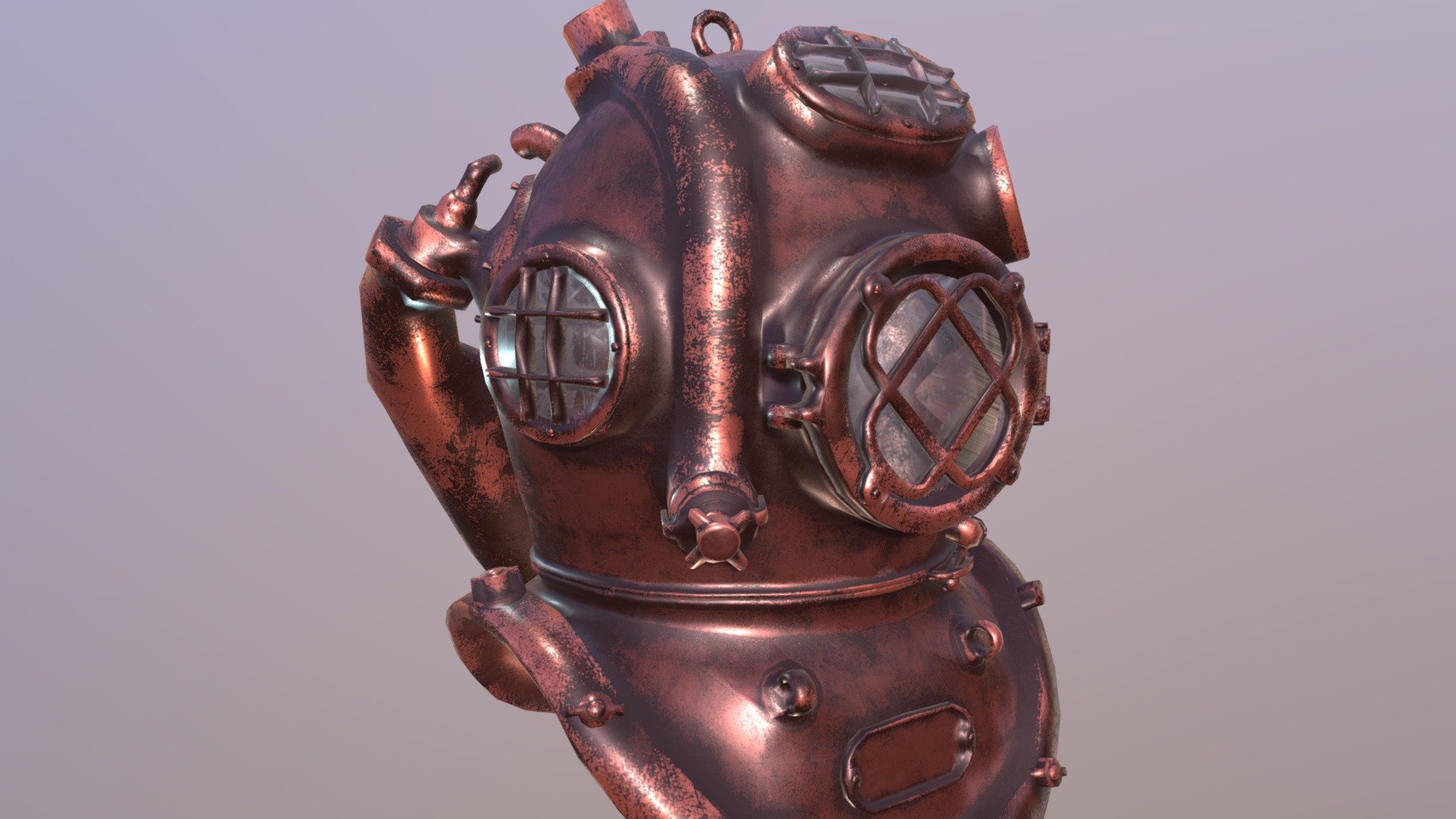 Escafandra - Diving helmet — Sketchfab embed 3D viewer