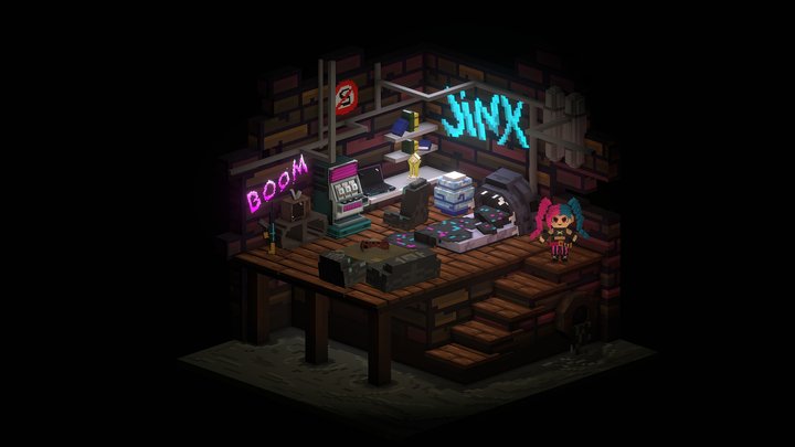 Blockbench "Jinx" 3D Model