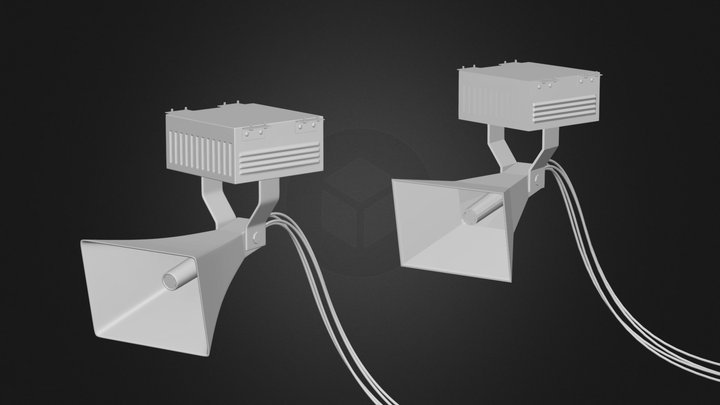 Loudspeaker High/Low poly 3D Model
