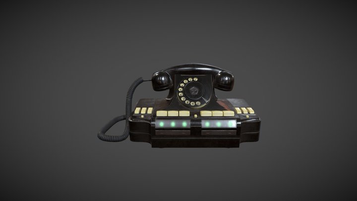 Soviet Telephone KD-6 3D Model
