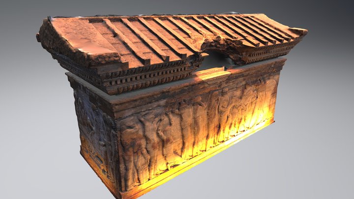 Sarcophagus of Trojan Princess Polyxena 3D Model