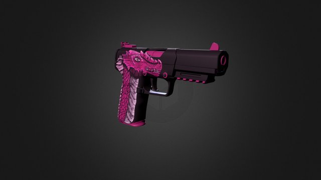 Five-seven Dragon Force Pink 3D Model