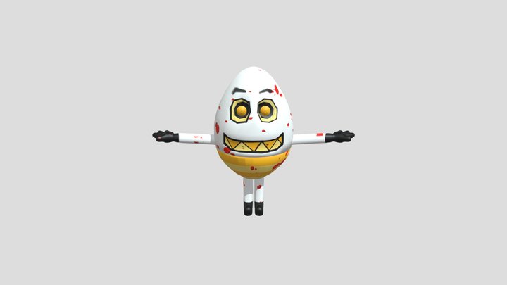 Scary Humpty- Egg Challenge 3D Model