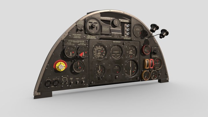 Hawker Hurricane: Dashboard - 2019 3D Model