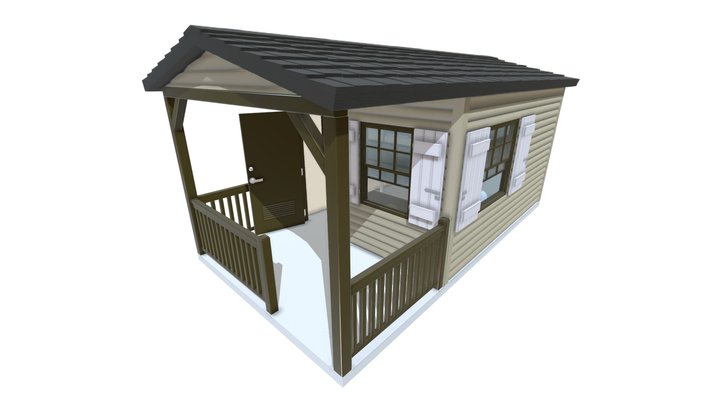 LOG CABIN 3D Model