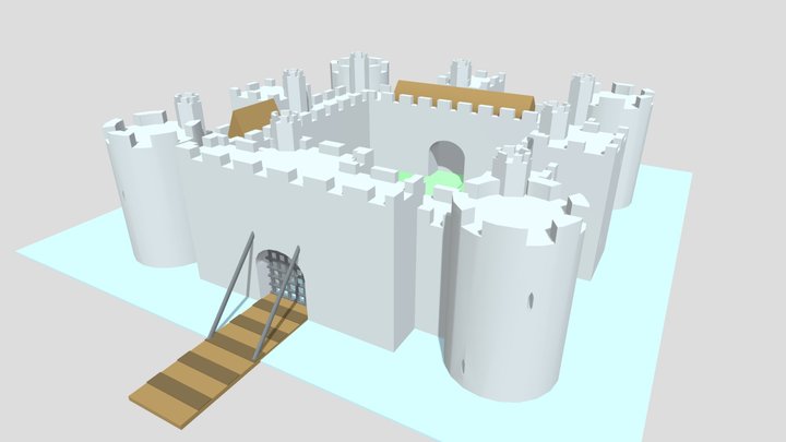 Bodiam Castle 3D Model