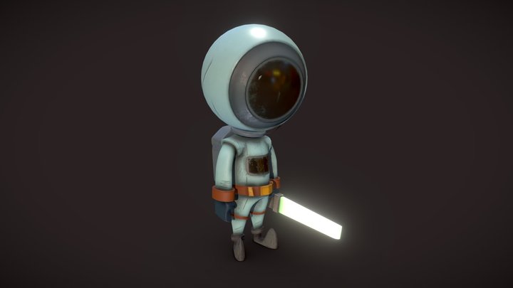 Space Kid 3D Model
