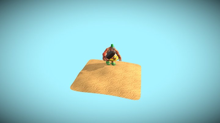 Beach Troll 3D Model
