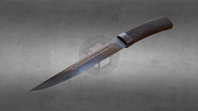 Viking knife (Seax) 3D Model