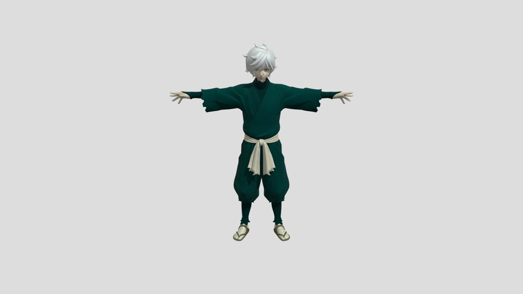 Emerald Monk in T Pose