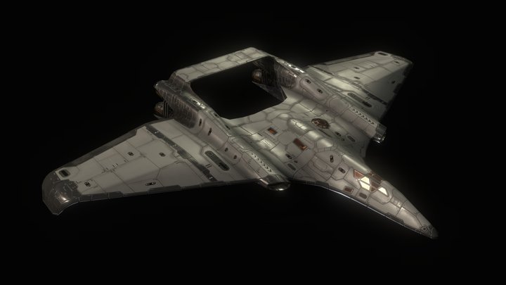 Orion class Atmospheric Frigate 3D Model