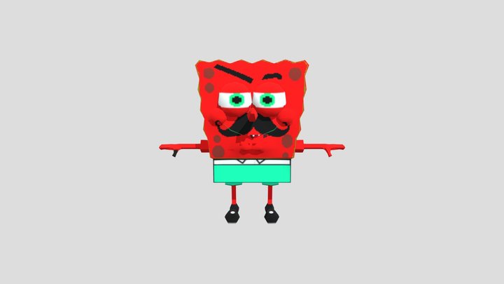 Red Bob Neighbor 3D Model