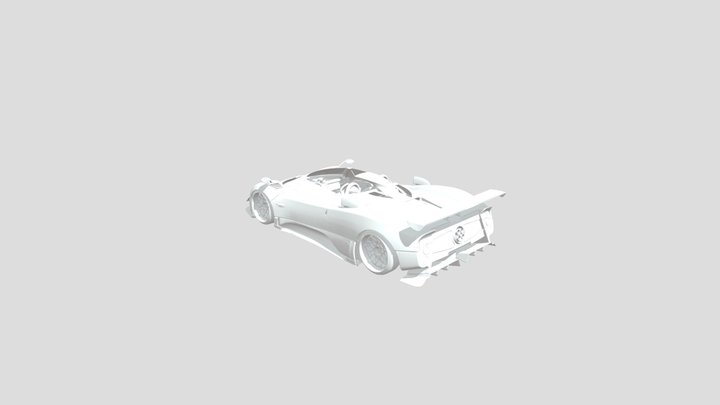 2017 Pagani Zonda HP Barchetta 3D Model