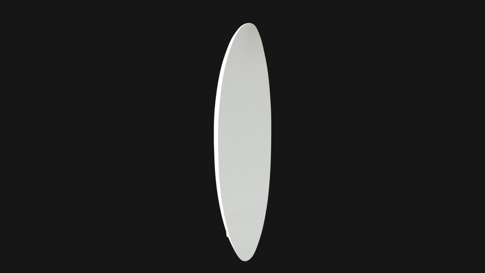3D model Surfboard - This is a 3D model of the Surfboard. The 3D model is about a white crescent moon.